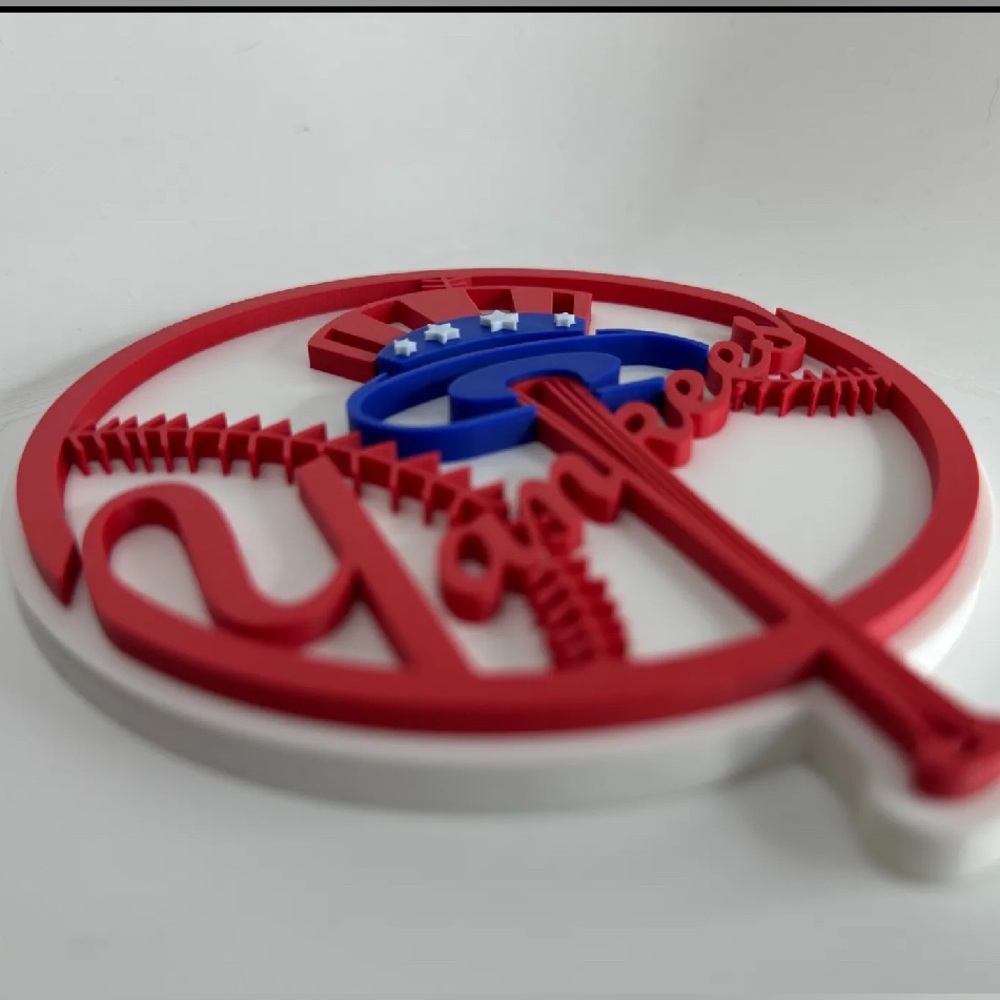 New York Yankees 3D Logo Ornament New York nyc wall art baseball mlb gift fan - Picture 2 of 2